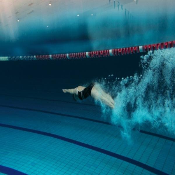 WINMAX TIDE SWIMMING GOGGLE BLACK AND BLUE WITH BLUE - WMB72710