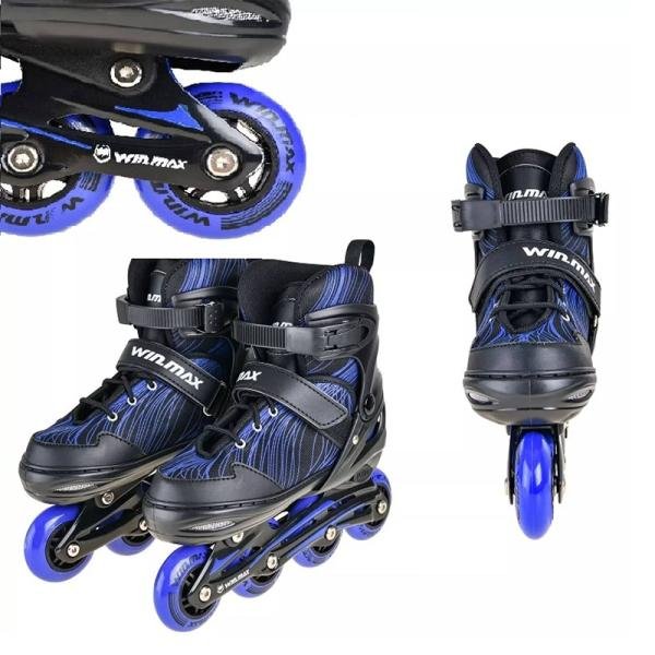 Winmax KINETIK KIDS INLINE SKATE COMBO SET BLUE, L - WME75469DL