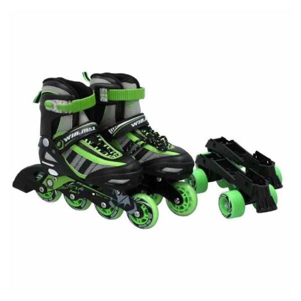 Winmax VITES-GR 2 IN 1 INLINE SKATE GREEN, L - WME77715BL