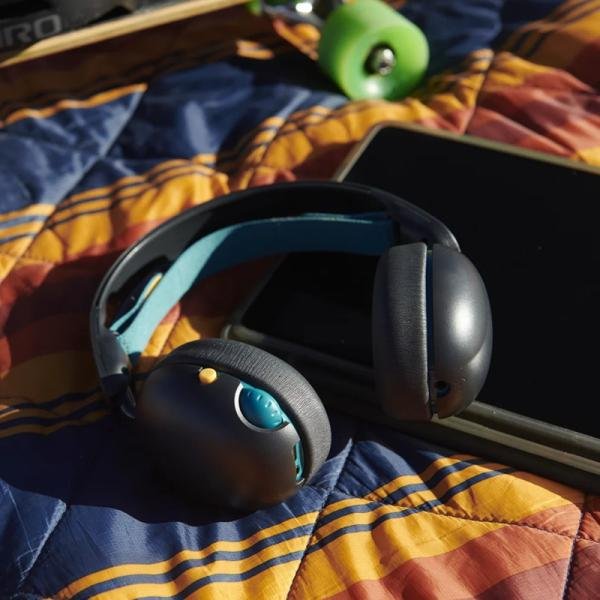 SKULLCANDY GROM KIDS WIRELESS HEADPHONE-BLACK VERDIGRIS - S6KBW-R740