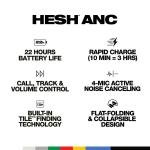 SKULLCANDY HESH ANC WIRELESS OVER-EAR-TRUE BLACK - S6HHW-N740