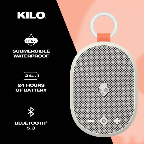 SKULLCANDY KILO WIRELESS BT PORTABLE SPEAKER-BONE/ORANGE GLOW - 2SKSK1845I0L2