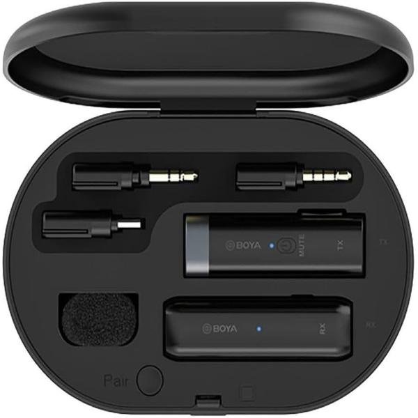 Boya By-Wm3U Digital True-Wireless Microphone System For Android Devices, Cameras, Smartphones (2.4 Ghz), USB-BY-WM3U