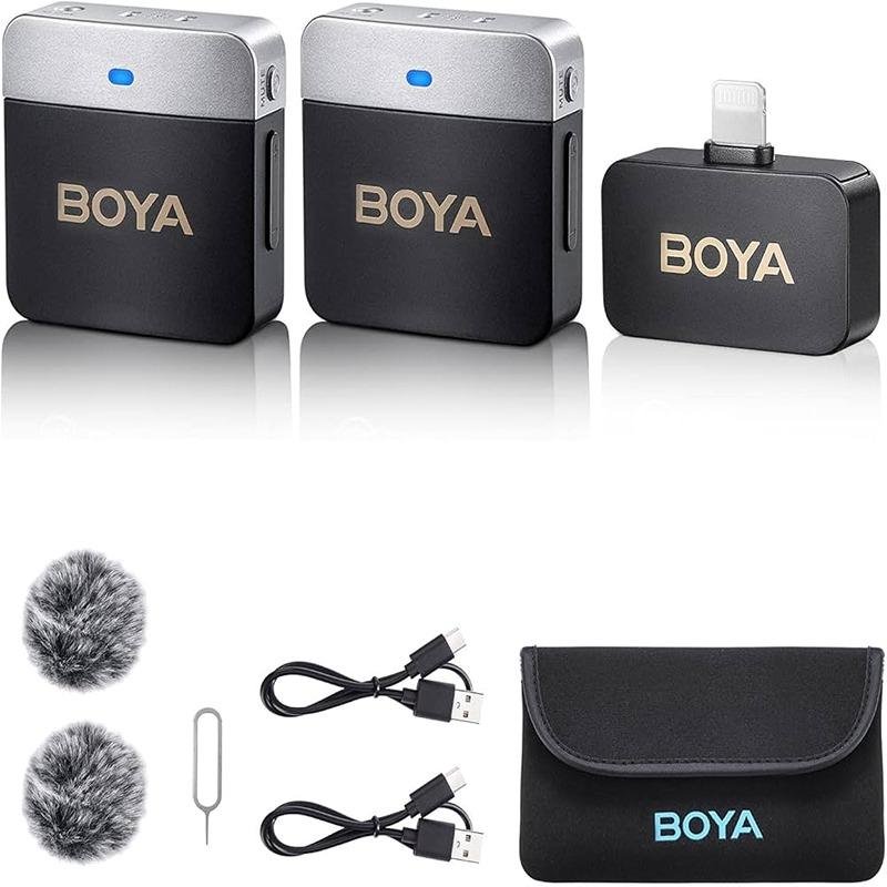 Boya Mini 2.4g wireless mic for IOS devices, iphone, ipad etc, with noise reduction-BY-M1V6