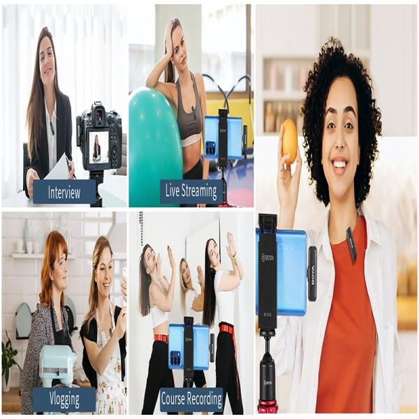 Boya 2.4GHz dual-channel wireless microphone system -USB-C-BY-WM3T-U2