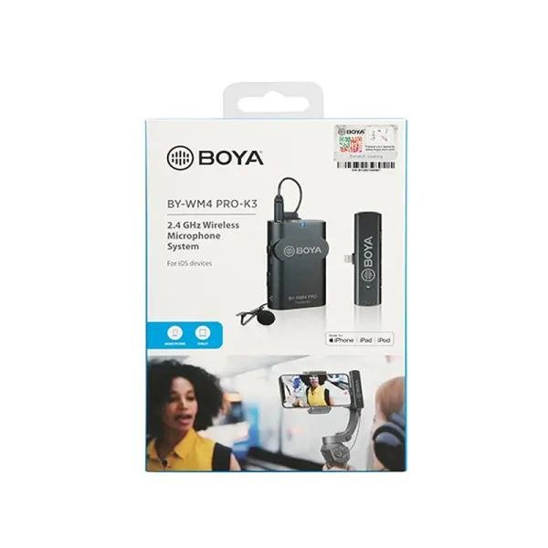 Boya 2.4GHz Wireless-Microphone system for IOS devices-BY-WM4 PRO-K3