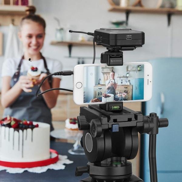 Boya UHF Wireless microphone for DSLR'S, MIXERS TX+RX-BY-WM6S