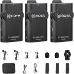 Boya High performance wireless M/C with 2 Transmitters, Specially for Smartphones, but also for DSLR cameras-BY-WM4-Pro K2