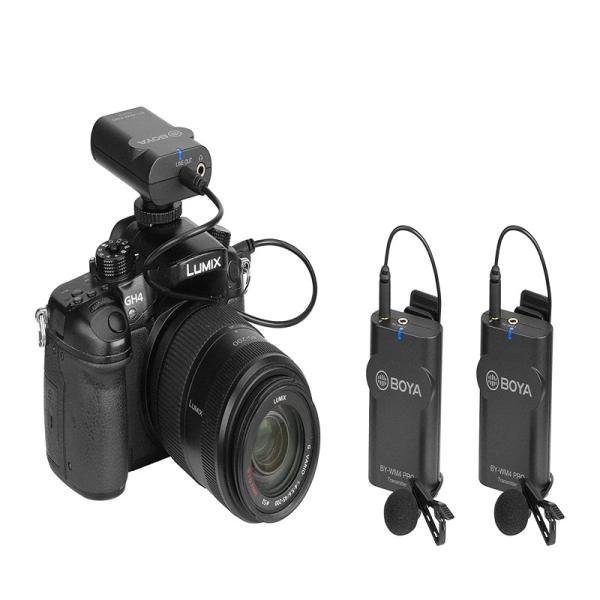 Boya High performance wireless M/C with 2 Transmitters, Specially for Smartphones, but also for DSLR cameras-BY-WM4-Pro K2