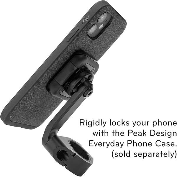 Peak Design Mobile // Motorcycle Mount // Bar Mount // Black - M-MM-AB-BK-1