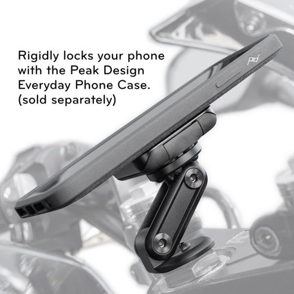 Peak Design Mobile Motorcycle Mount Stem Mount - Black - M-MM-AA-BK-1