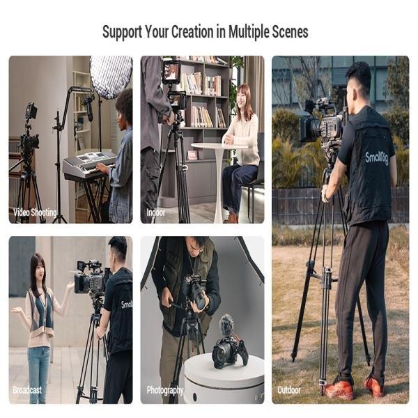 SmallRig Heavy-Duty Fluid Head Tripod AD-01 3751