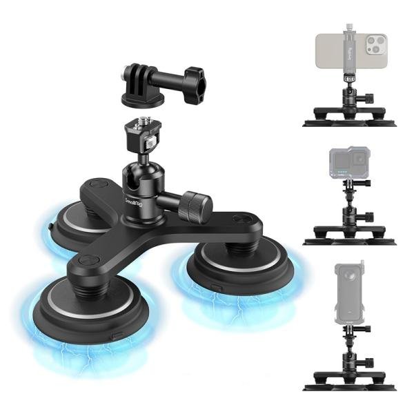 SmallRig Triple Magnetic Suction Cup Mounting Support Kit for Action Cameras 4468