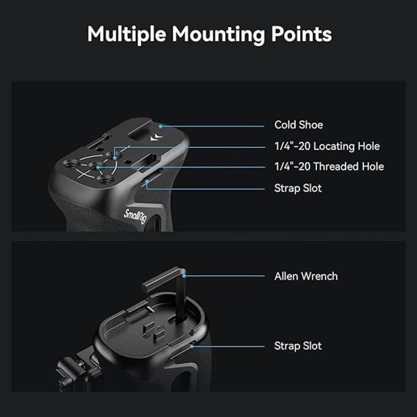 SmallRig Snap-on Quick Lock NATO Side Handle 4017