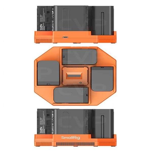 SmallRig NP-F970 4-Channel Camera Battery Charger & 4-Battery Kit 4834