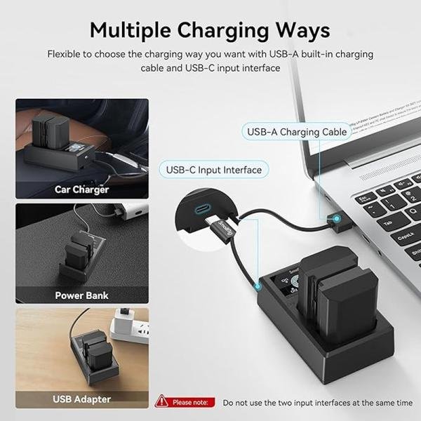 SmallRig NP-FZ100 Camera Battery and Charger Kit 3824B