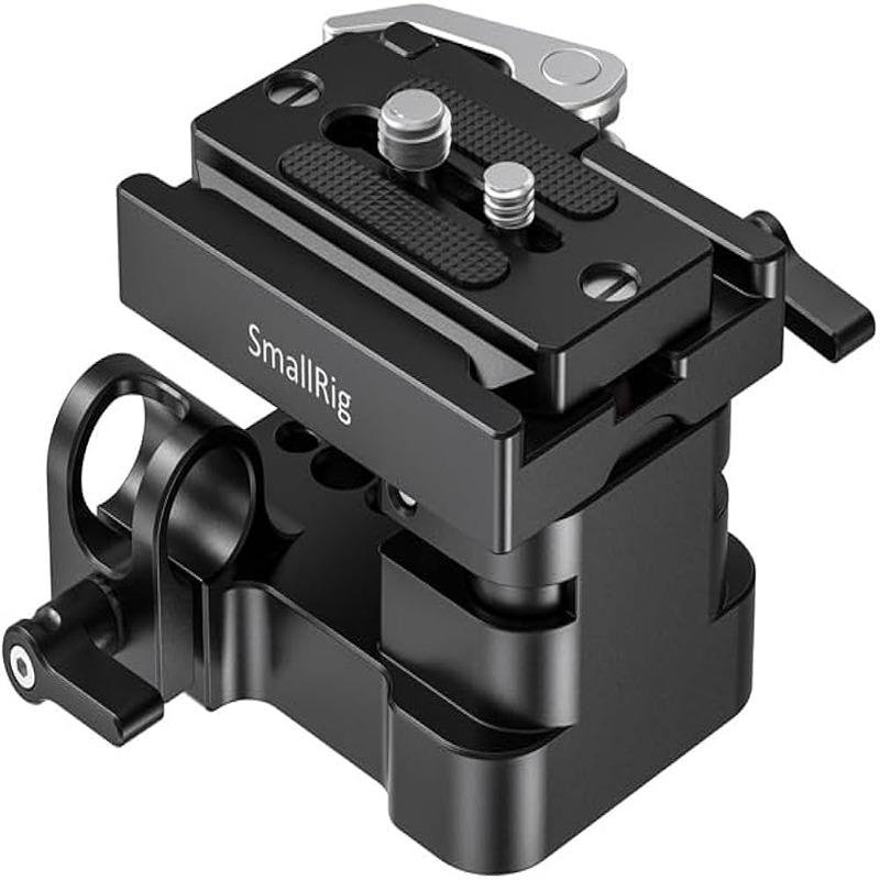 SmallRig Universal Bottom Mount Plate with 15mm Rod Support System 2092B