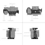 SmallRig Full Cage for Sony Alpha 7R V / Alpha 7 IV / Alpha 7S III / Alpha 1 / Alpha 7R IV 3667B