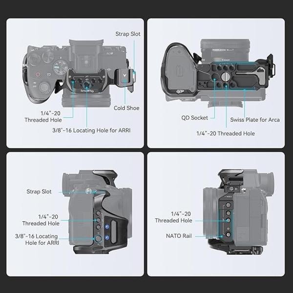 SmallRig "Rhinoceros" Cage Kit for Sony Alpha 7R V / Alpha 7 IV / Alpha 7S III 4308