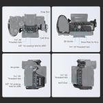 SmallRig "Rhinoceros" Advanced Cage Kit for Sony Alpha 7R V / Alpha 7 IV / Alpha 7S III 3710