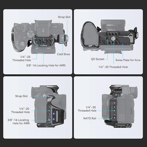 SmallRig "Rhinoceros" Advanced Cage Kit for Sony Alpha 7R V / Alpha 7 IV / Alpha 7S III 3710