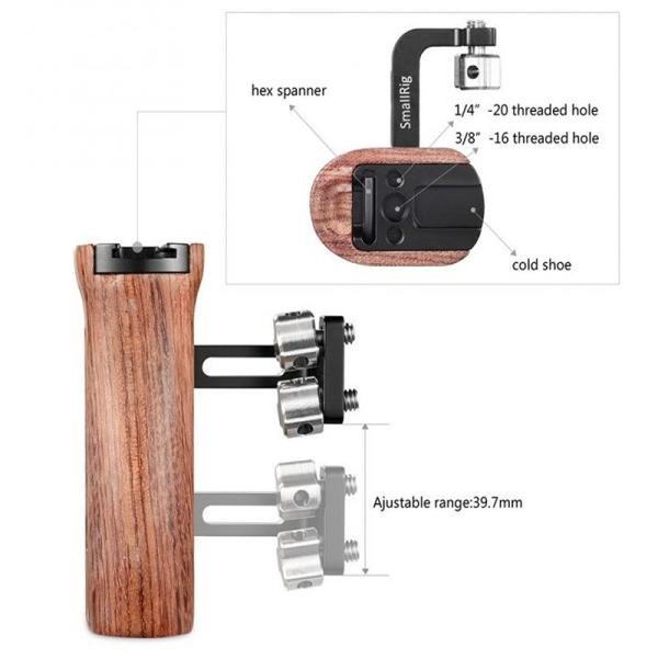 SmallRig Wooden Universal Side Handle 2093