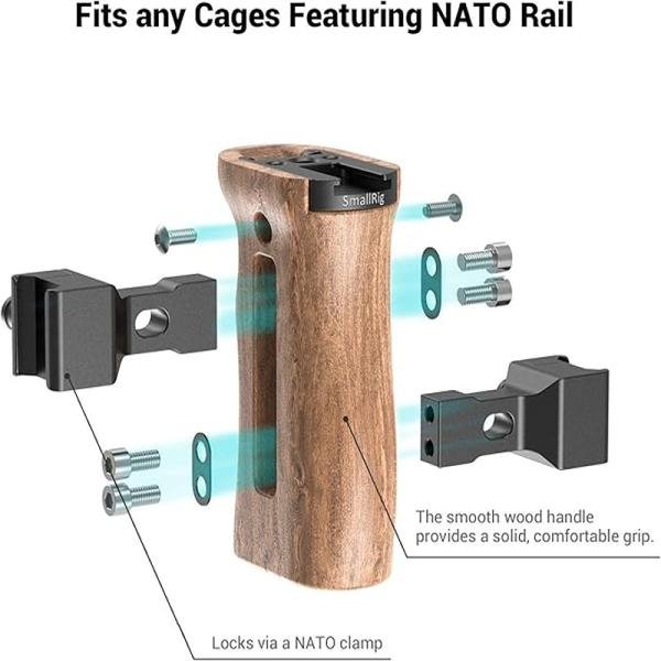 SmallRig Wooden NATO Side Handle 2187