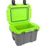 Pelican IM 30QT ELITE COOLER DKGRY/EGRN - 30Q-1-DKGRYEGRN