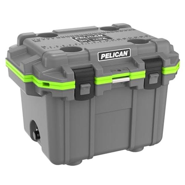 Pelican IM 30QT ELITE COOLER DKGRY/EGRN - 30Q-1-DKGRYEGRN