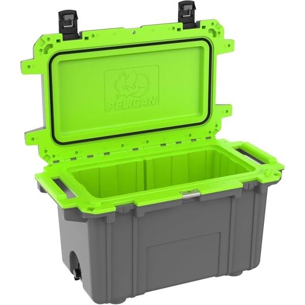 Pelican IM 70QT ELITE COOLER DKGRY/EGRN - 70Q-1-DKGRYEGRN