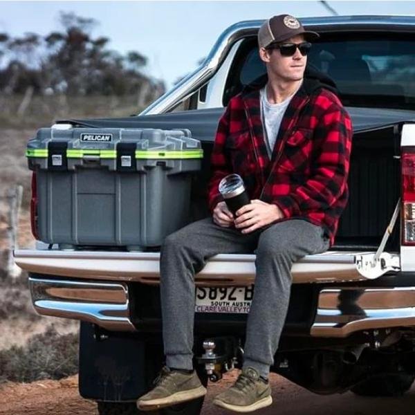 Pelican IM 70QT ELITE COOLER DKGRY/EGRN - 70Q-1-DKGRYEGRN