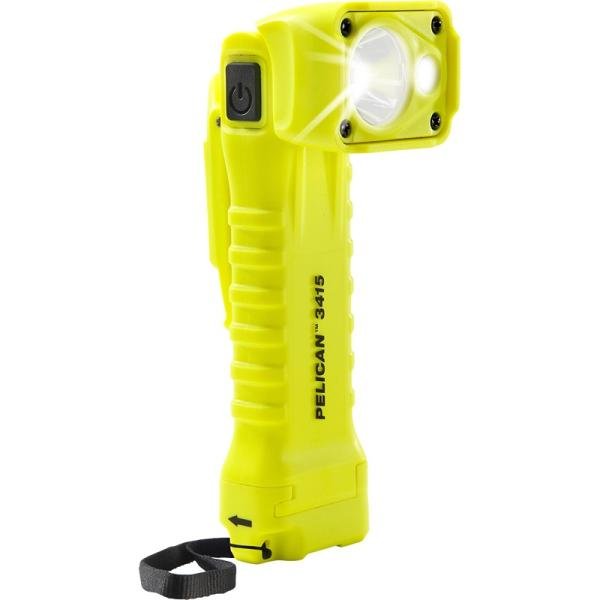 Pelican 3415M,3AA-LED,RT-ANGLE,MAGNETCLIP,YW - 034150-0302-245