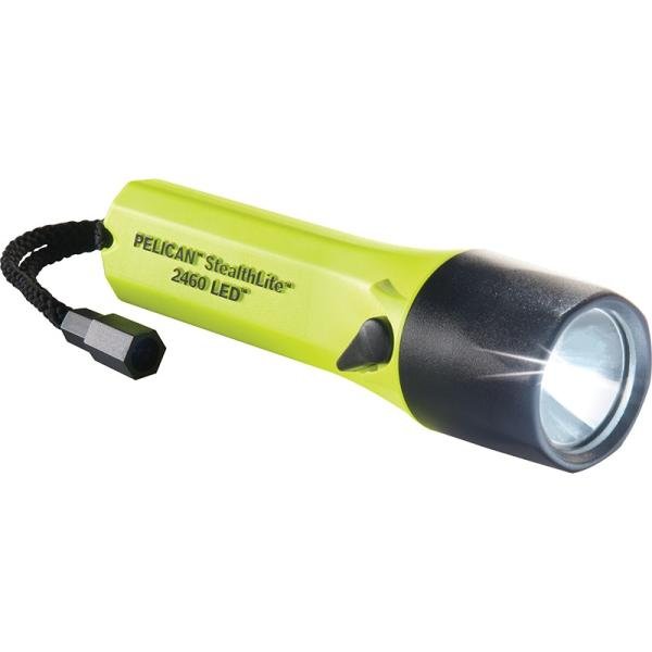 Pelican 2460,STLH-LED,220v,2RIBS+4IND BATT,YW - 024600-0001-245-IN