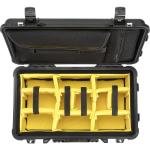 Pelican 1510SC,WL/DIV.SET + LOC LID ORG,BK - 015100-0070-110