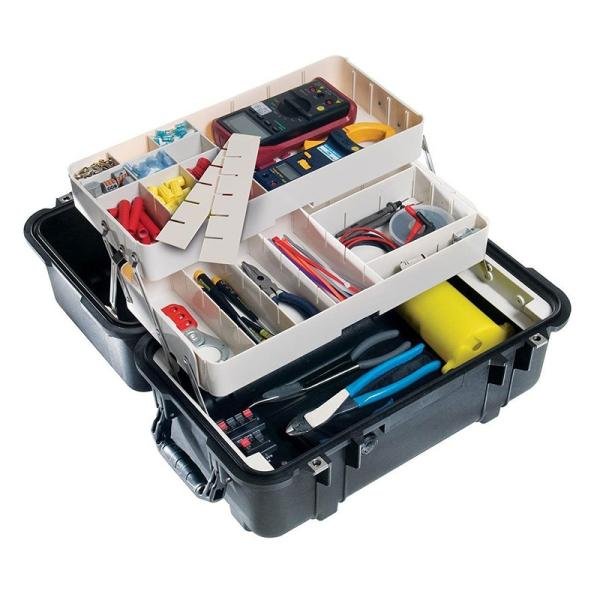 Pelican 1460TOOL,WL/2-TRAY,BLACK - 1460-007-110