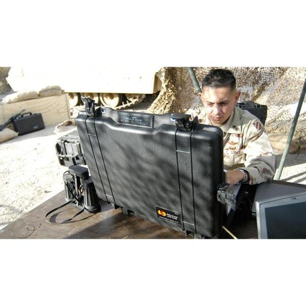 Pelican 1495CC#2,WL/LID-ORG.&FOAM,BLK - 1495-008-110
