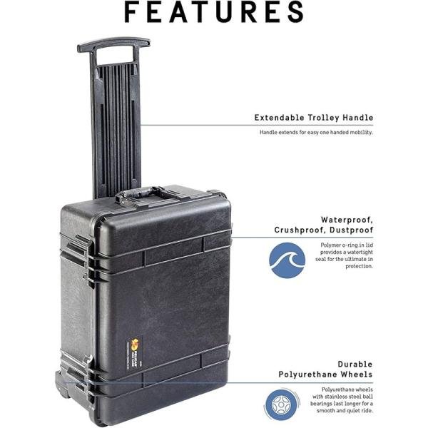 Pelican 1560NF,WL/NF,BLACK - 1560-001-110