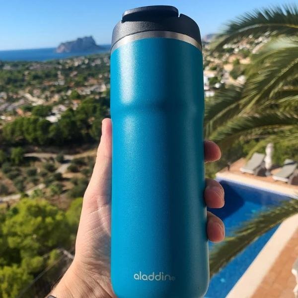 Aladdin Java Thermavac Leak-Lock™ SS Mug 0.47L Aqua Blue - 10-06646-007
