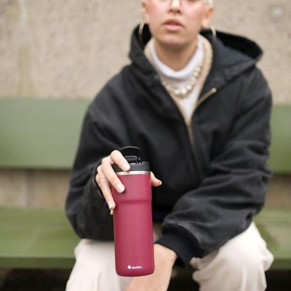 Aladdin Java Thermavac Leak-Lock™ SS Mug 0.47L Burgndy Red - 10-06646-019