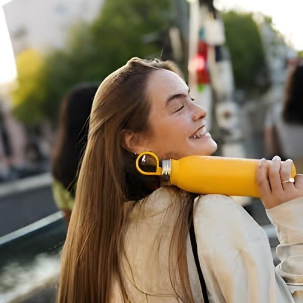 Aladdin Chilled Thermavac™ Stainless Steel Water Bottle 0.55L - Sun Yellow - 10-09425-001