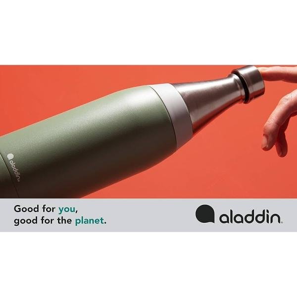 Aladdin Fresco Thermavac Wtr Btl 0.6L Sage Green - 10-10098-006
