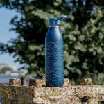 Aladdin 0.6L Cityloop Thermvac Btl Deep Navy Wave Print - 10-10870-009