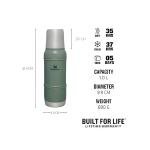 Stanley LGC Flask 1L/1.1Qt Artisan Thermal H.Green **EOL** - 10-11428-004