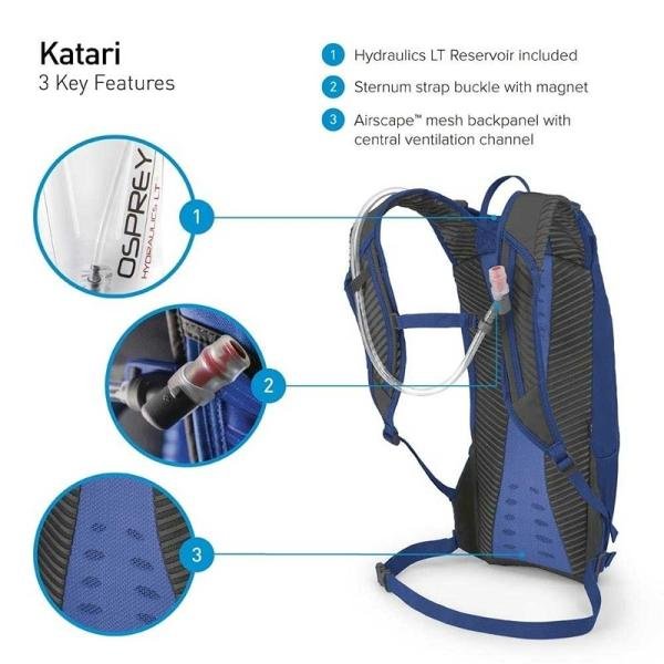 Osprey Katari 1.5 w/Res Cobalt Blue O/S **DISC** - 10002118