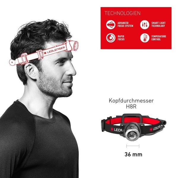 Ledlenser H8R & Power Bank Black Combo **EOL** - LL502048