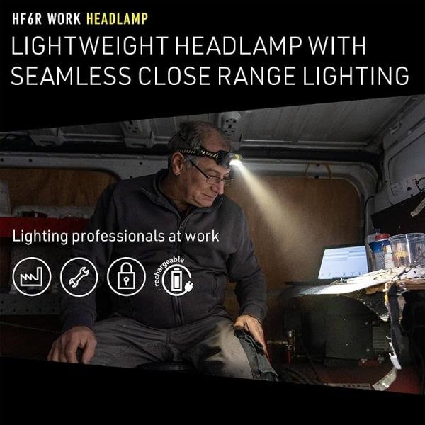 Ledlenser HF6R Work Yellow headlamp gift box - LL502798