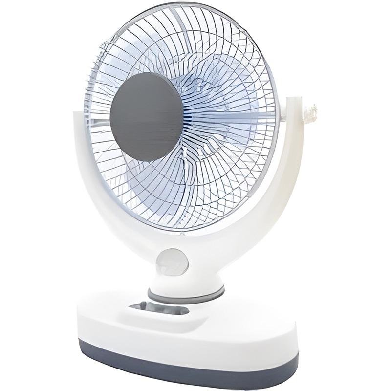 U/Tec Tornado AC/DC 2 Speed Oscillating Fan W/Built-in LED Emergy Light - MS5171