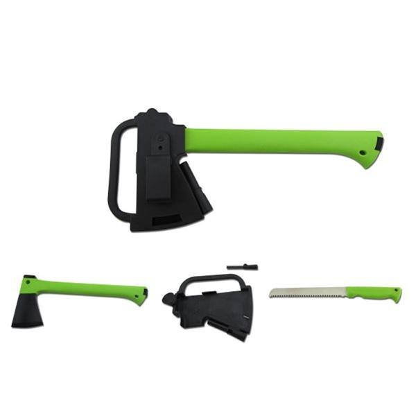 ULTRAEDGE 352mm AXE & SAW W/SHEATH & F/STARTER GREEN - RV2061