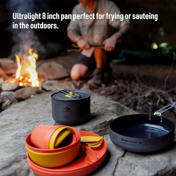 S2S Frontier UL Pan 8in Aluminium Hard Anodised Grey - SS01200
