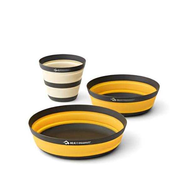S2S Frontier UL Collapsible Dinnerware Set [3 Piece] M and L Bowl w/ Cup Multi - SS02150